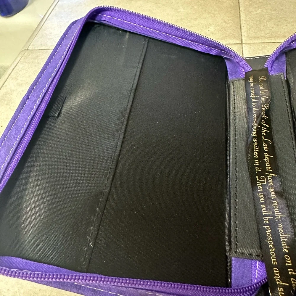 Purple Bible Cover - May the God of Hope Design